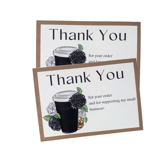Business Insert Card, Business Thank you, Packaging insert, Thank you packaging - Picture 1 of 12